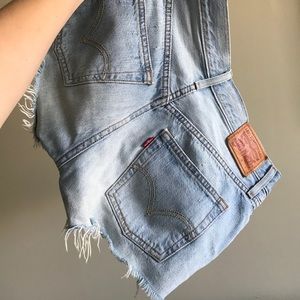 Levi’s button fly shorts